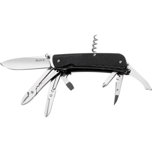 Pocket Knife Ruike LD41-B, Multifunctional, Black