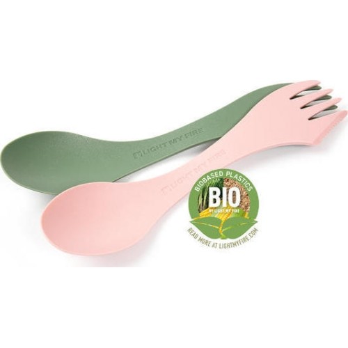 Spork Kit Light My Fire Essential O Bio, Green-Pink