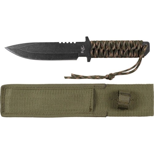 Knife FoxOutdoor - Camo, Fixed Blade