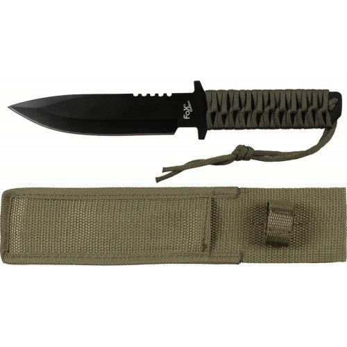 Knife FoxOutdoor - Green, Fixed Blade