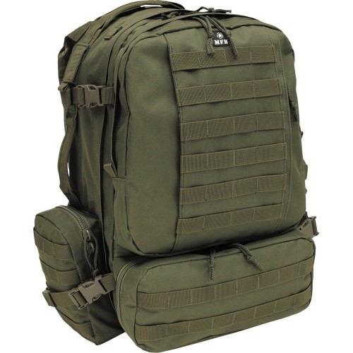 Plecak taktyczny wojskowy podróżny uniwersalny MFH Tactical-Modular - Zielony, 45 l