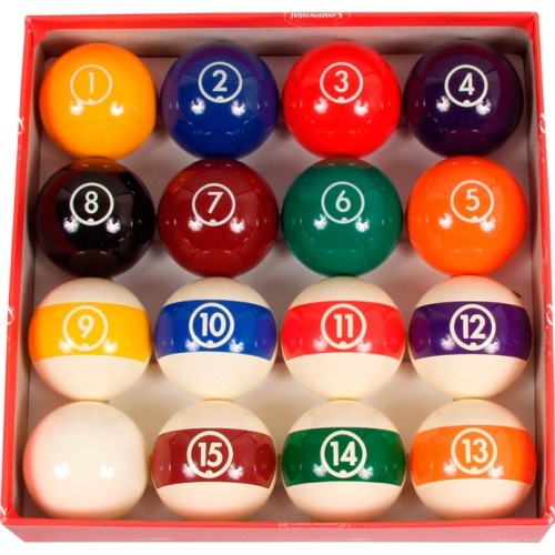 Aramith Continental Pool Ball Set 48mm