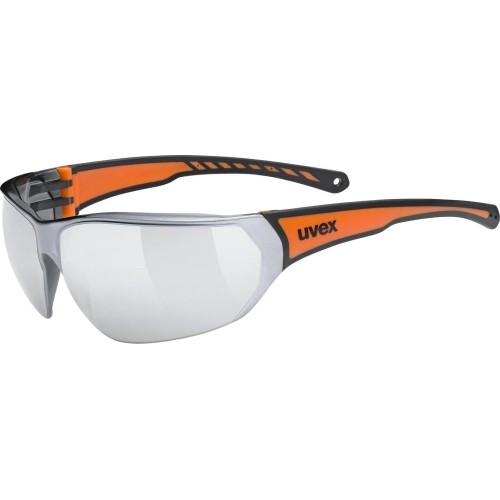 Akiniai Uvex Sportstyle 204 black orange / mirror silver