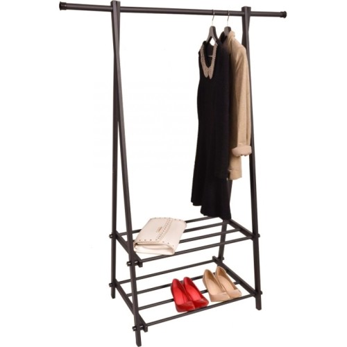 Hanger stand with shelves