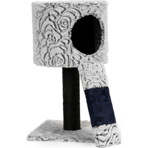 Cat scratcher lair tower hanging toy