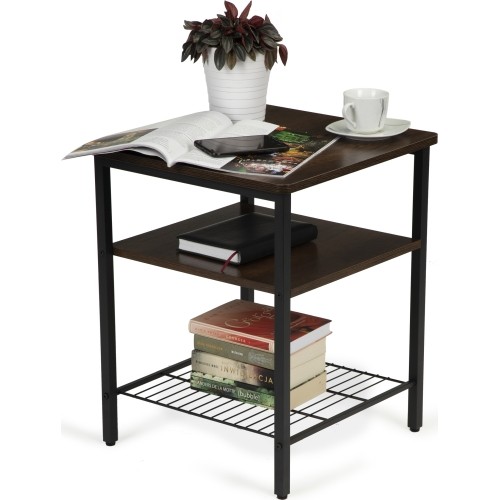 Coffee table 2 shelves modern for loft living room