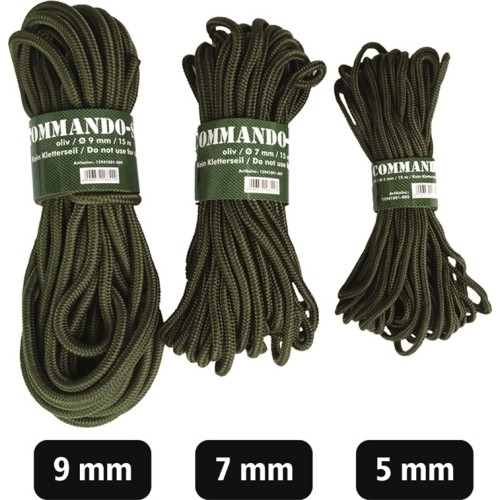 OD 5MM (15M) COMMANDO ROPE