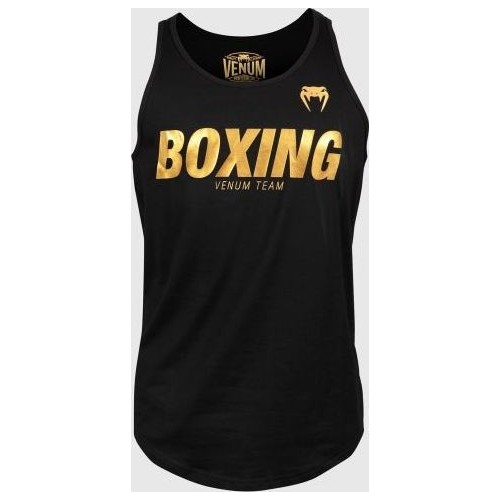 Męska koszulka bez rękawów Venum Boxing VT - Black/Gold.