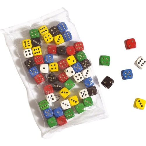 Wooden Dice Philos, 50 pcs 