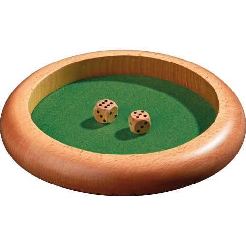 Wood Dice Tray Philos Diameter 22 cm