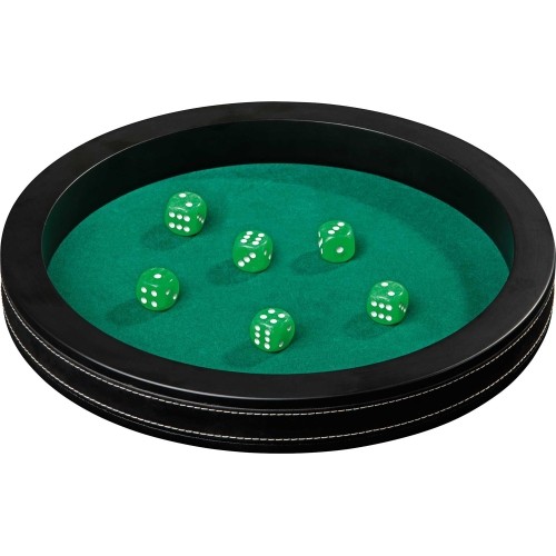 Philos dice tray artificial leather diameter 40cm