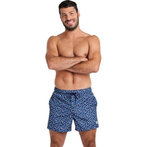 Beach Shorts For Men Arena Allover, Navy Blue