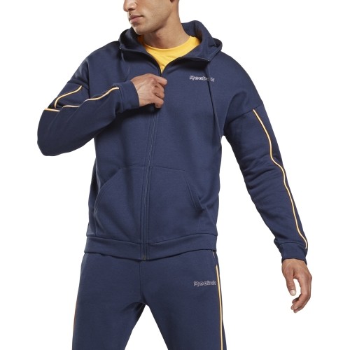 Reebok Džemperis Vyrams Te Piping Hoodie Blue