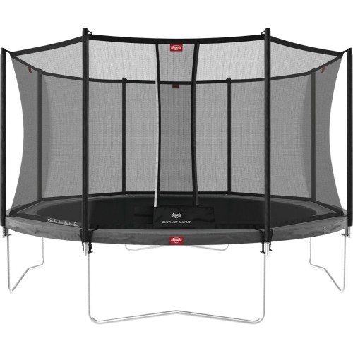 Trampolina ogrodowa BERG Favorit Regular z zabezpieczającą Comfort - 330 cm, szara