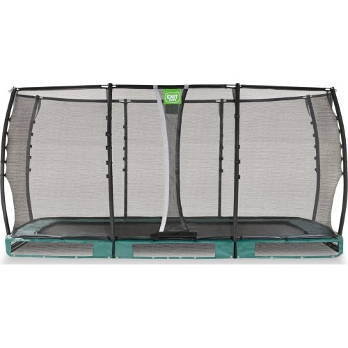 EXIT Allure Premium trampolina ziemna 244x427cm - zielona