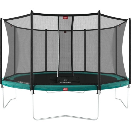 Trampolina ogorodowa BERG Favorit z siatką Comfort 380 - zielona