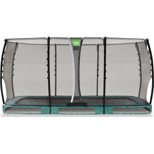 EXIT Allure Classic trampolina ziemna 244x427cm - zielona