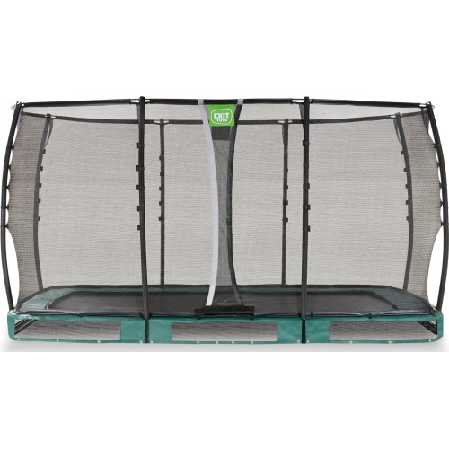 EXIT Allure Premium trampolina ziemna 214x366cm - zielona