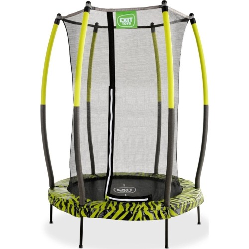EXIT Tiggy trampolina juniorska z zabezpieczeniem ø140cm - czarna/zielona