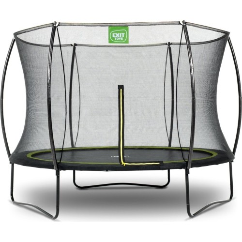 EXIT Silhouette trampoline ø244cm - black Outdoor Round Coil spring Above ground trampoline