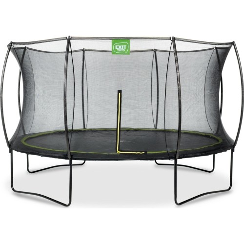 EXIT Silhouette trampoline ø366cm - black Outdoor Round Coil spring Above ground trampoline