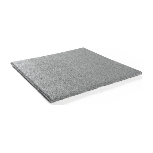 Rubber Tile Base Premium - Square, Grey