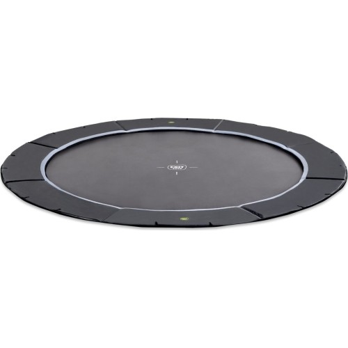 EXIT Dynamiczna trampolina sportowa naziemna ø427cm - czarna