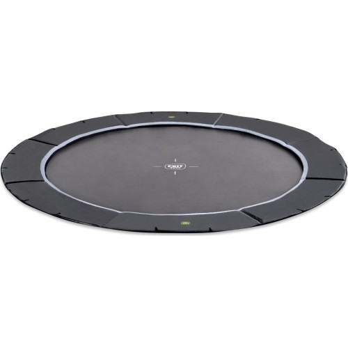 EXIT Dynamic ground level sports trampoline ø366cm - black