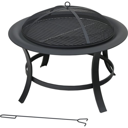 TAAL fireplace with grill grate and lid