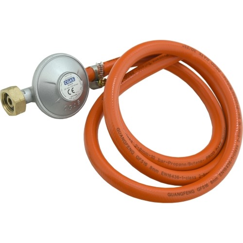 Gas pressure regulator 30mbar EN16129 - 1,5m hose set