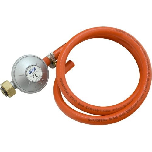 Gas pressure regulator 30mbar EN16129 - 0,9m hose set