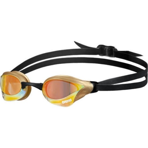 Mirror Swimming Goggles Arena Cobra Core Swipe, Gold-Yellow