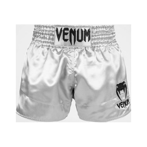 Venum Classic Muay Thai Shorts - Silver/Black