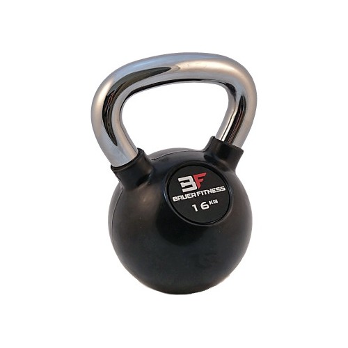 Hantle Kettlebell pokryte gumą Bauer Fitness AC - 1256, 16 kg