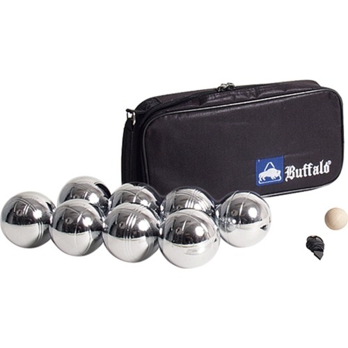 Zestaw do gry w Boule Buffalo Petanque, 8 metalowych kul