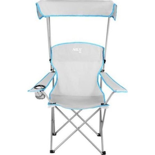 NC3087 GRAY CAMPING CHAIR SUNSHADE NILS CAMP