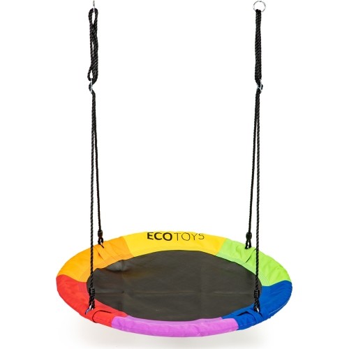 Huśtawka ogrodowa Ecotoys Bocianie Gniazdo 100cm Rainbow