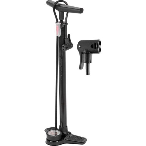 Floor Pump Force Hobby 2.1, With Manometre Up To 11bar, Black