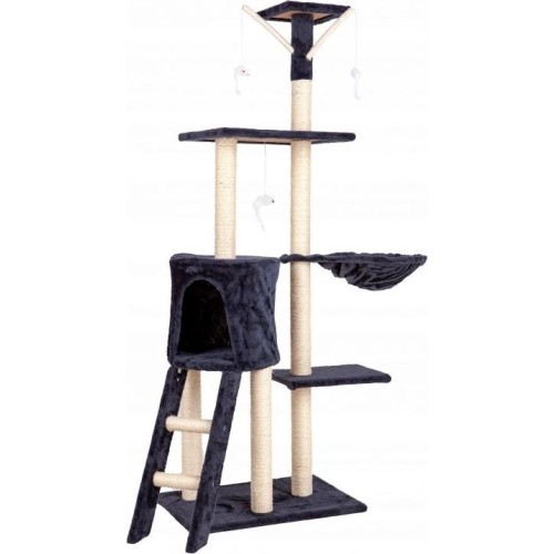 Cat scratching post tree house cat bed 138cm xl Grey