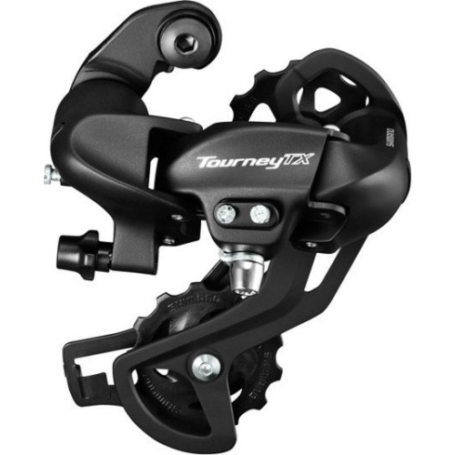 Rear Bicycle Derailleur Shimano Tourney TX800, 7/8 Gears, Black