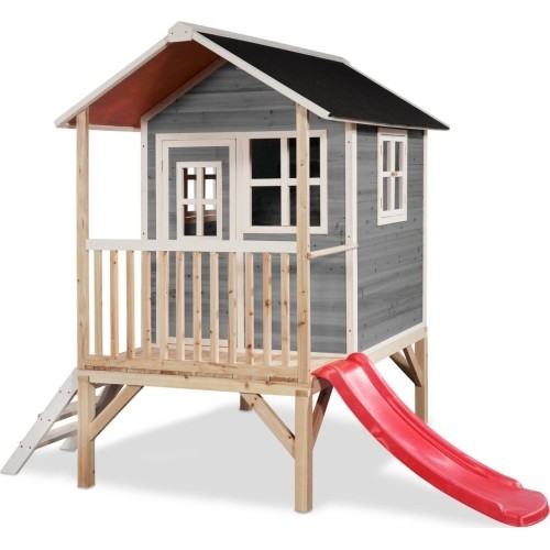 EXIT Loft 300 wooden playhouse - grey