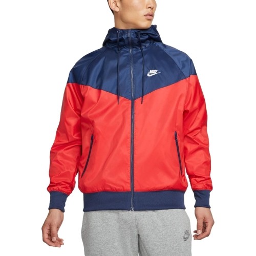 Nike Striukė Vyrams M Nk Wvn Lnd Wr Hd Jkt Blue Red DA0001 657