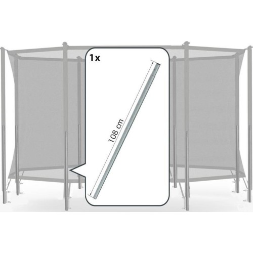 Safety Net Comfort - Lower Tube Berg + Springbracket, 108cm