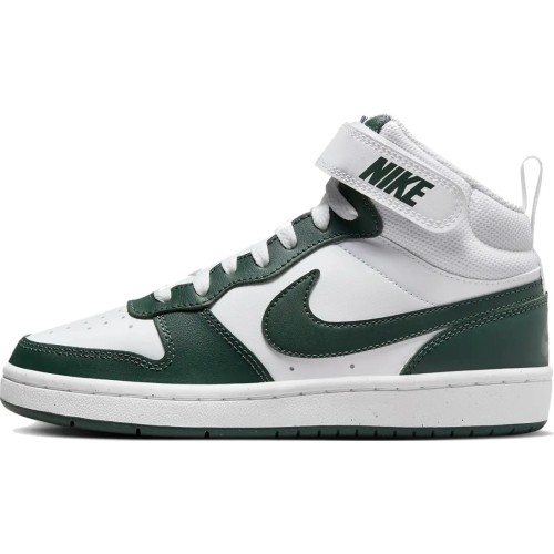 Nike Avalynė Paaugliams Court Borough Mid 2 White Green CD7782 119