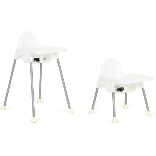 ECOTOYS 2-in-1 Feeding Chair White