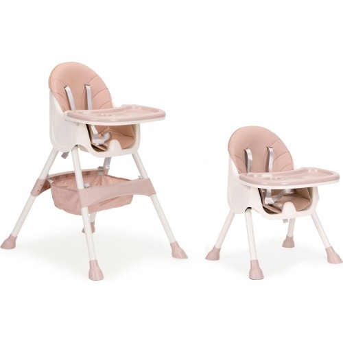 Baby High Chair 2in1 Eco Toys, Pink