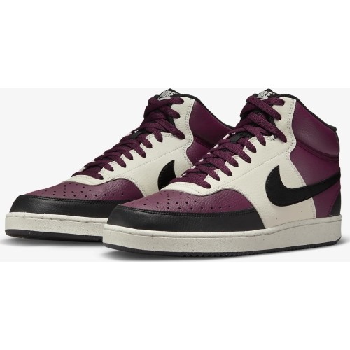 Nike Avalynė Vyrams Court Vision Mid Nn White Bordeaux DN3577 600