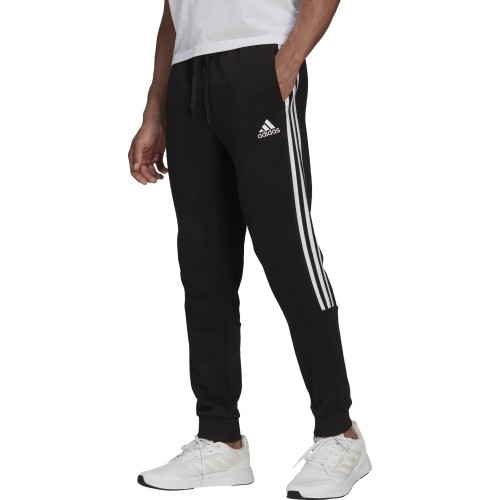 Adidas Essentials Tapered Cuff 3 Stripes, czarny