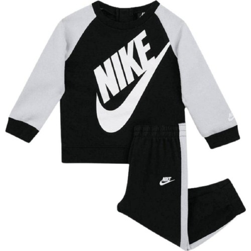 Nike Sportinis Kostiumas Vaikams Oversized Futura Crew Set White Black 86F563 023