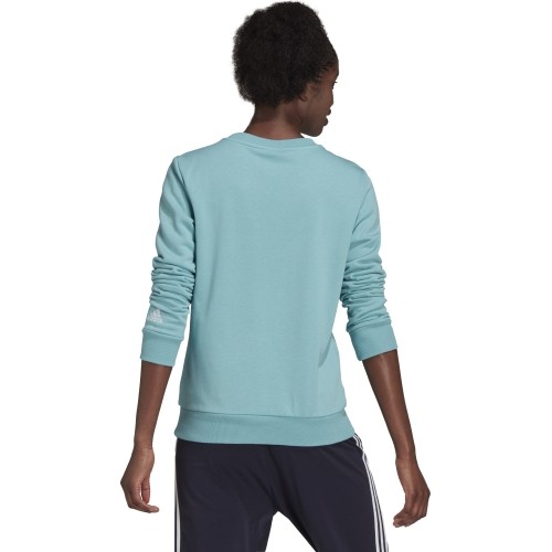 Adidas Džemperis Moterims W Lin Ft Sweat Blue